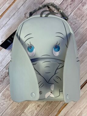 Loungefly Light Blue Dumbo Mini Backpack with Floppy Ears